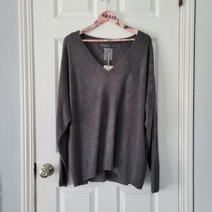 Barefoot Dreams CozyChic Ultra Lite Pointelle Rib V-Neck Pullover